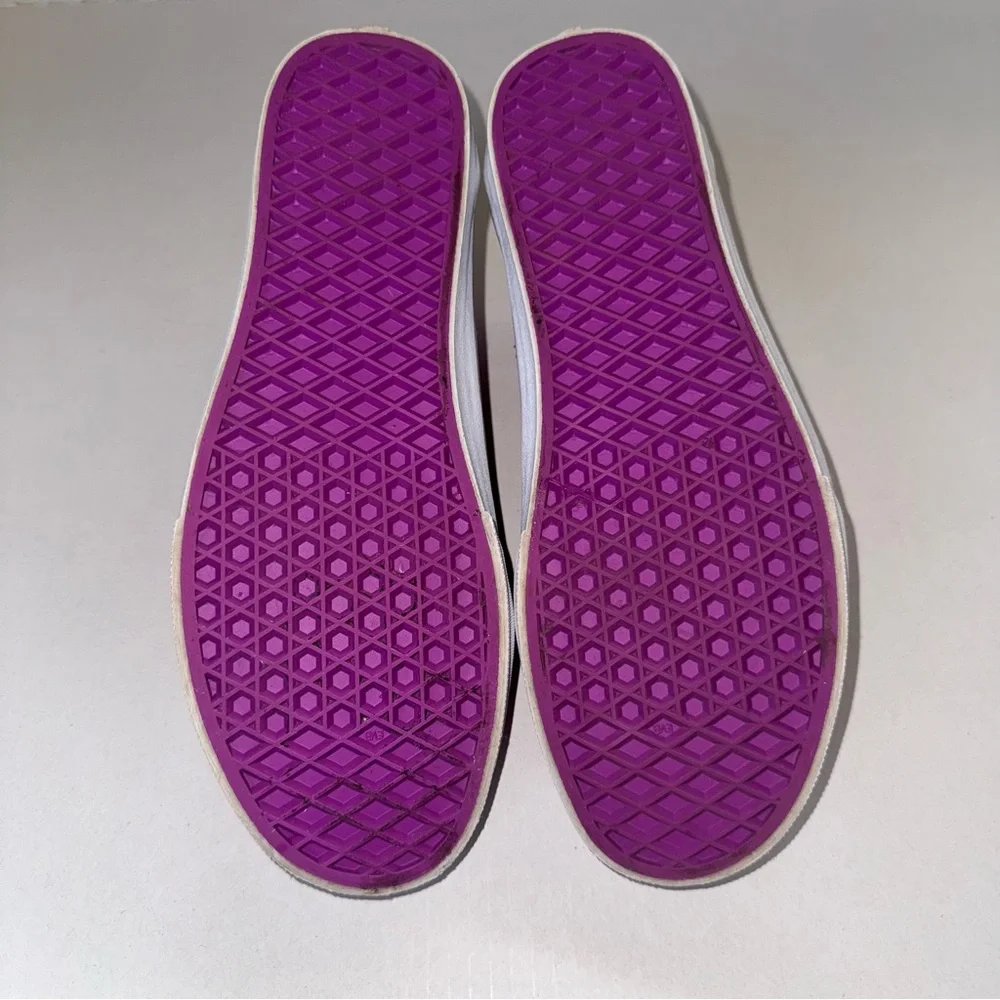 Vans Leather Old Skool Women's Fuchsia Sneakers - Picture 6 of 13